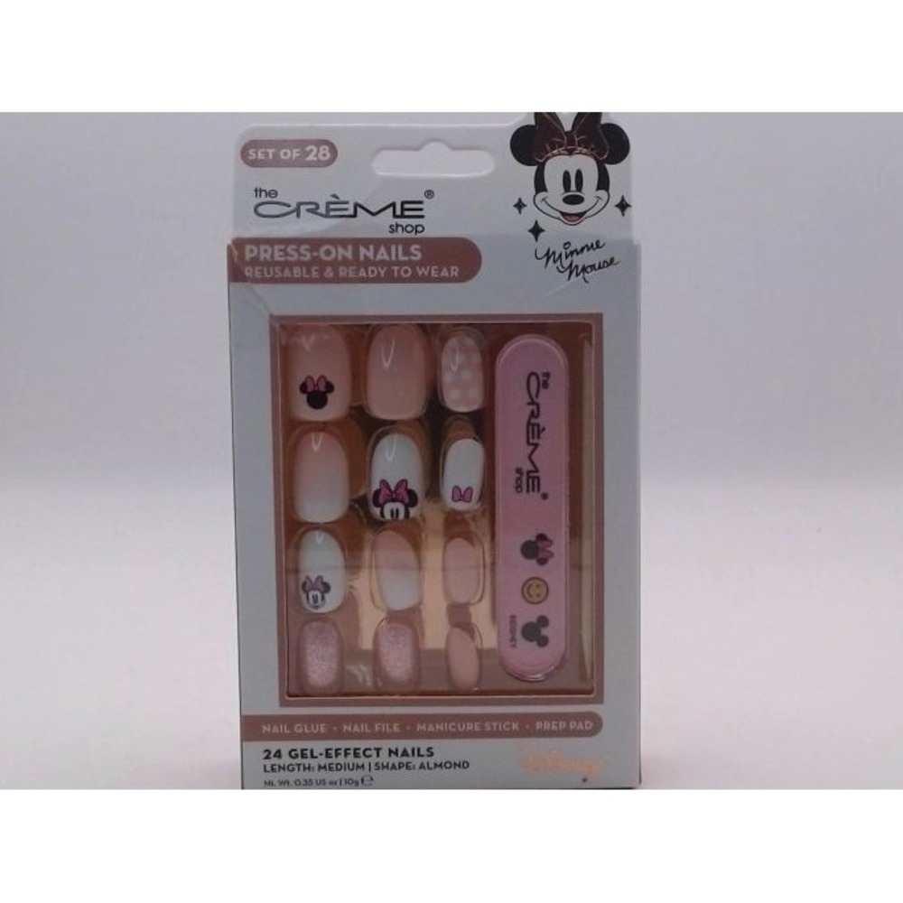 The Crème Shop x Minnie‎ Mouse PINK Press-On Nails, BRAND NEW IN BOX